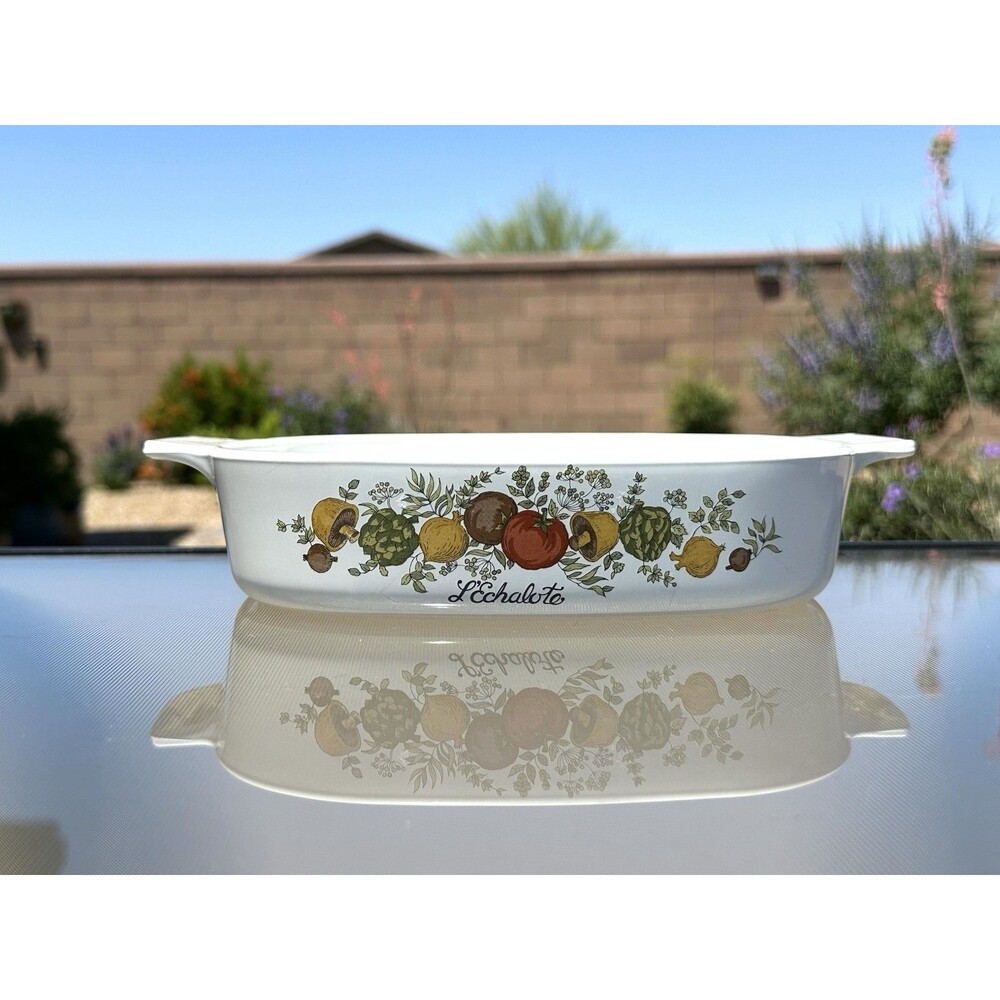 Vintage Corning Ware A-8-B L'Echalote Spice of Life Casserole Dish 8x8x1 3/4